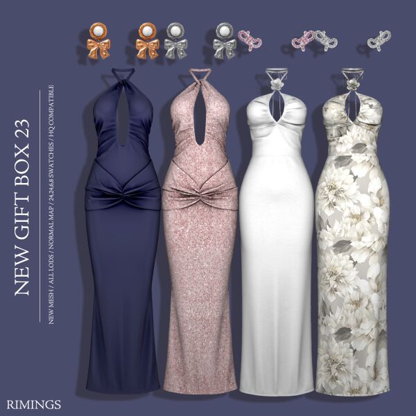Exciting New Gift Box 23 by Rimings 1 Exciting New Gift Box 23 by Rimings Sims 4 CC