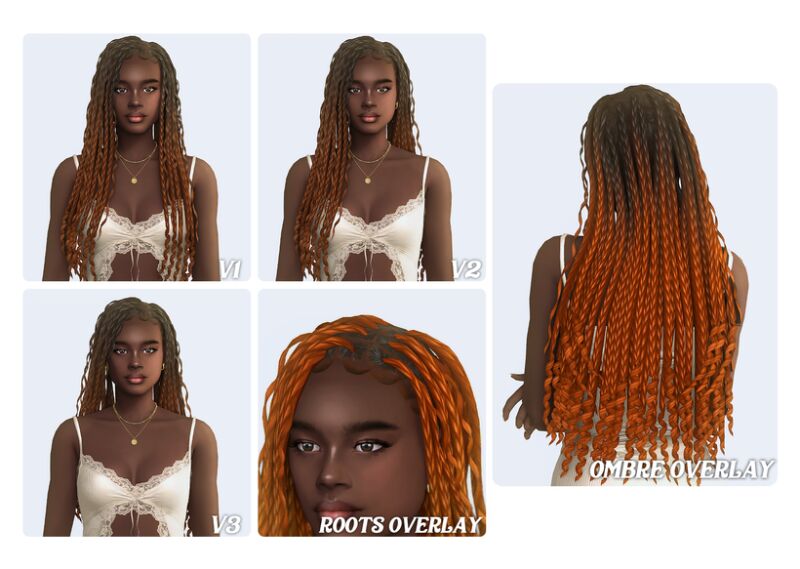 Robyn Hairstyle - 3 Stylish Versions 2 sims 4 cc robyn hairstyle 3 versions by simstrouble 2