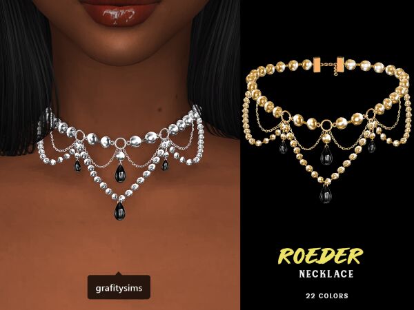 Stunning Roeder Necklace 1 Stunning Roeder Necklace Sims 4 CC