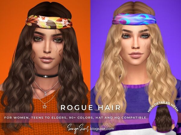 Rogue Female Hair 1 Rogue Female Hair Sims 4 CC