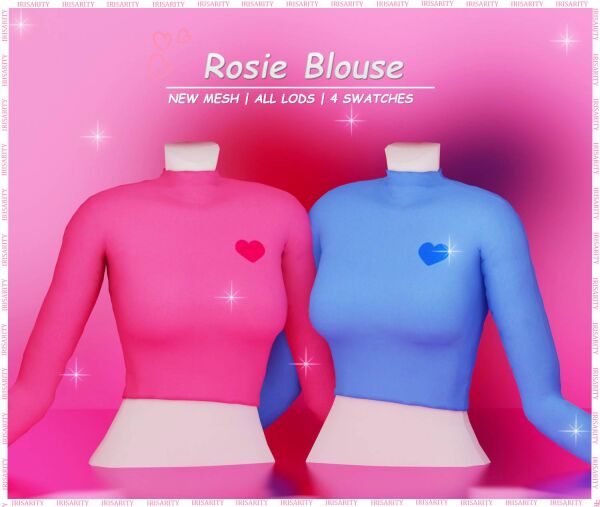 Rosie Blouse by Irisarity 1 Rosie Blouse by Irisarity Sims 4 CC