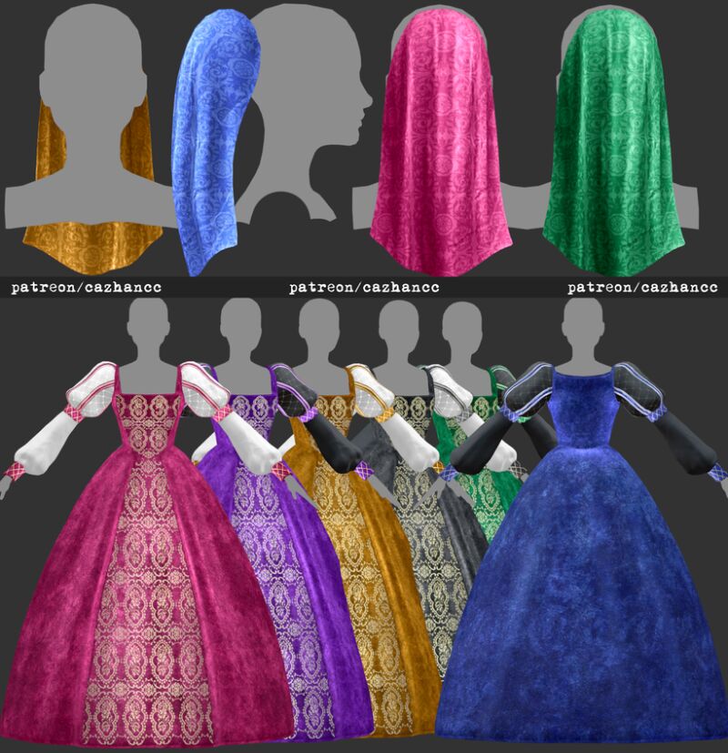 Elegant Royal Clothing and Accessories 3 sims 4 cc royal clothing and accessory by cazhancc 2