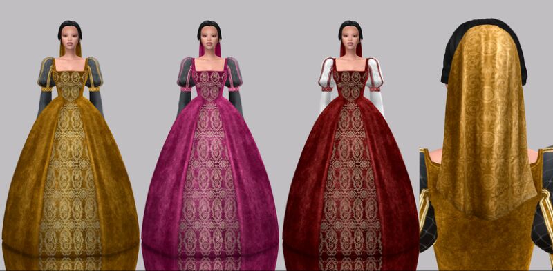 Elegant Royal Clothing and Accessories 2 sims 4 cc royal clothing and accessory by cazhancc 3