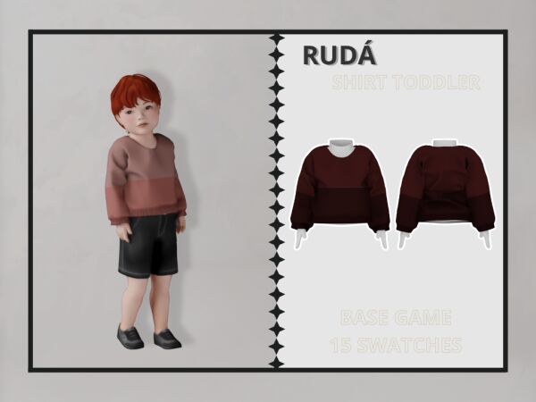 RUDá - Cute Toddler Shirt 1 RUDá – Cute Toddler Shirt Sims 4 CC
