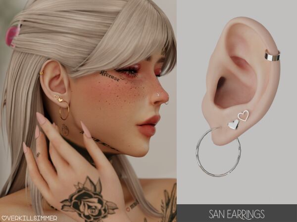 Stylish San Earrings for Your Look 1 Stylish San Earrings for Your Look Sims 4 CC