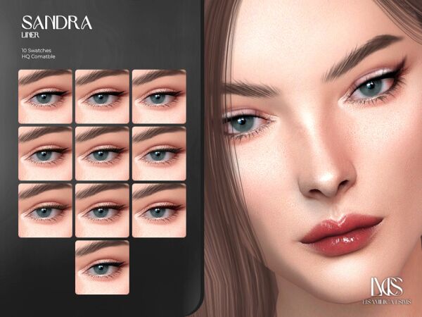 Sandra Liner - Stunning Eyeliner for Your Sims 1 Sandra Liner – Stunning Eyeliner for Your Sims Sims 4 CC
