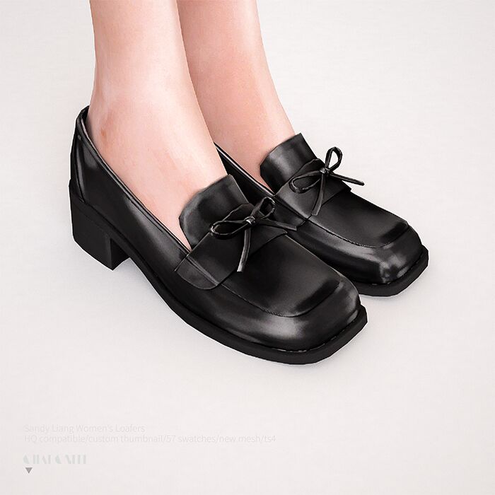 Sandy Liang Women's Loafers 2 sims 4 cc sandy liang womens loafers by charonlee 2