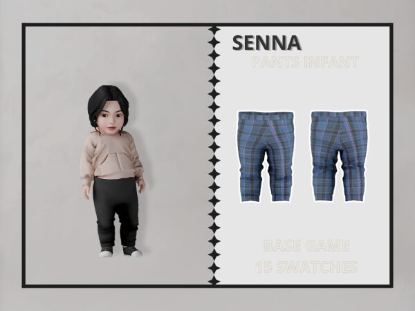 Stylish Infant Pants - Senna 1 Stylish Infant Pants – Senna Sims 4 CC