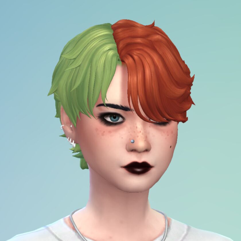 @Simandy's Alex Hair - Split Dye 2 sims 4 cc simandys alex hair split dye 3