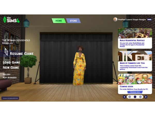 Sims 2 Style Photo Studio Main Menu Replacement 1 Sims 2 Style Photo Studio Main Menu Replacement Sims 4 CC