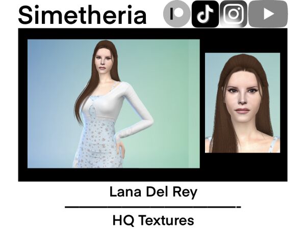 Download Realistic Lana Del Rey for Sims 4 1 Download Realistic Lana Del Rey for Sims 4 Sims 4 CC