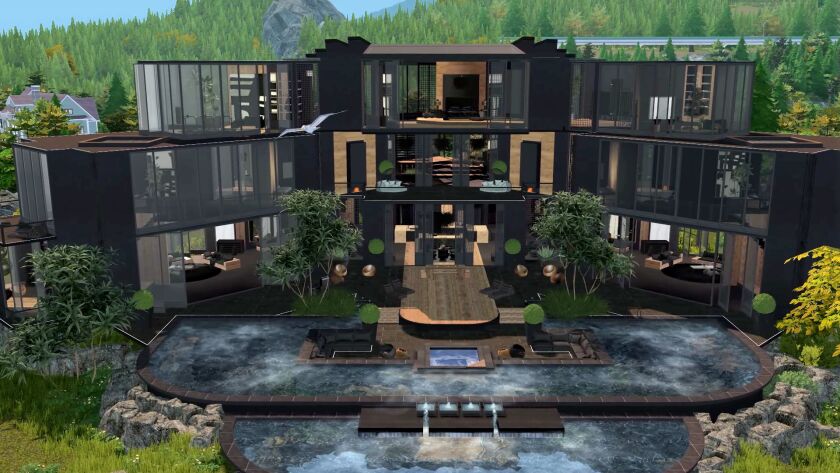 Explore the Luxurious BAY Mansion in Brindleton Bay 13 sims 4 cc sims4vibes bay mansion luxury family mansion 3