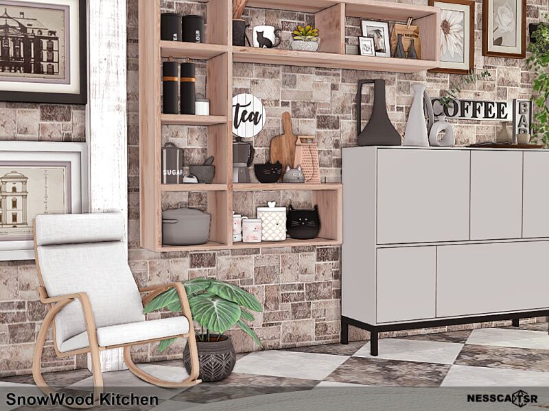 Snowwood Kitchen 10 sims 4 cc snowwood kitchen 2