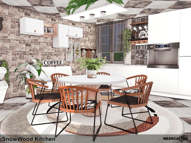 Snowwood Kitchen 11 sims 4 cc snowwood kitchen 3