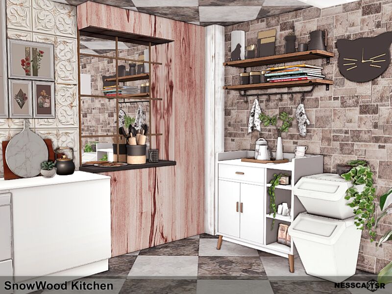 Snowwood Kitchen 9 sims 4 cc snowwood kitchen 4