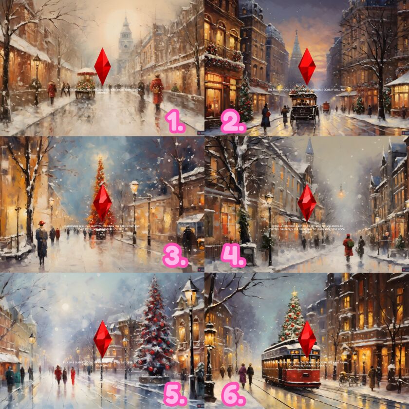 Snowy City Loading Screens 2 sims 4 cc snowy city loading screens 2