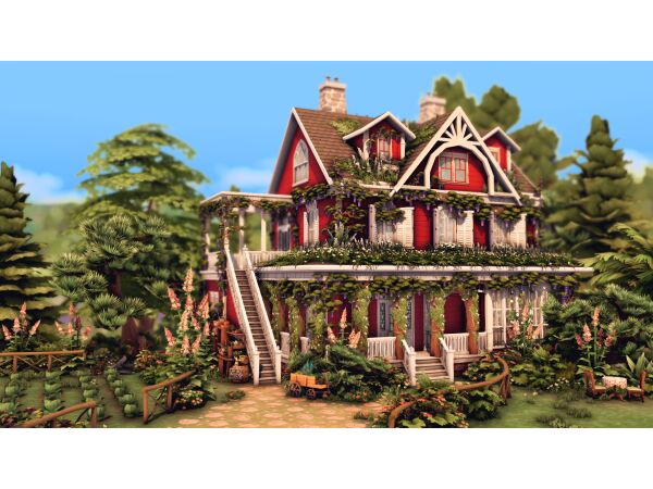 Charming Spring Cottage Design 1 Charming Spring Cottage Design Sims 4 CC