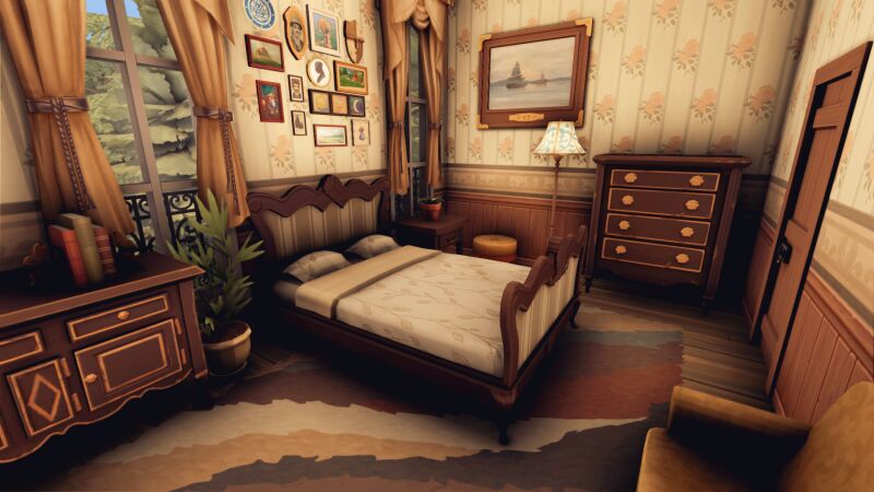 Charming Spring Cottage Design 2 sims 4 cc spring cottage by plumbobkingdom 7
