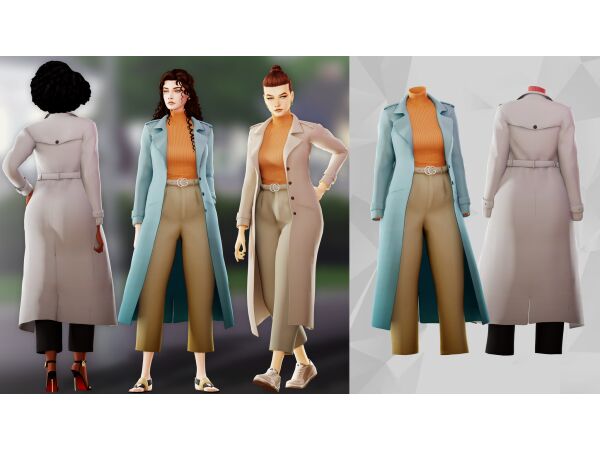 Stylish Street Girl Outfit for Sims 4 1 Stylish Street Girl Outfit for Sims 4 Sims 4 CC