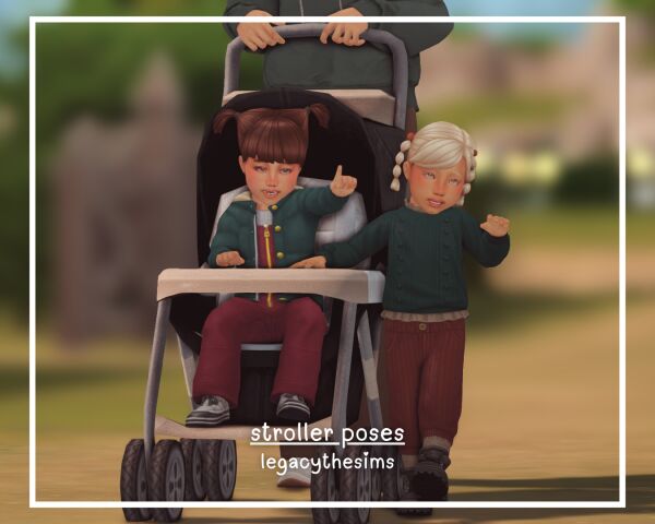 Charming Stroller Poses for Your Sims 1 Charming Stroller Poses for Your Sims Sims 4 CC