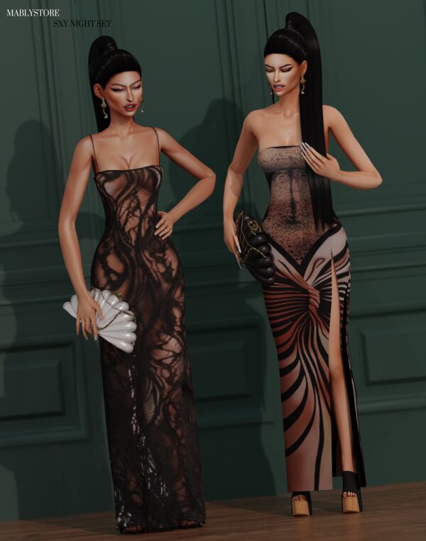 SXY SET Night By Mably Store 1 SXY SET Night By Mably Store Sims 4 CC