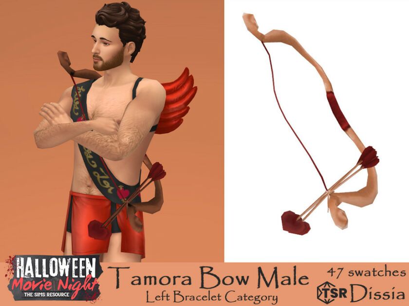 Tamora Bows: Accessories for All 2 sims 4 cc tamora bows for female and male with v1 or 3