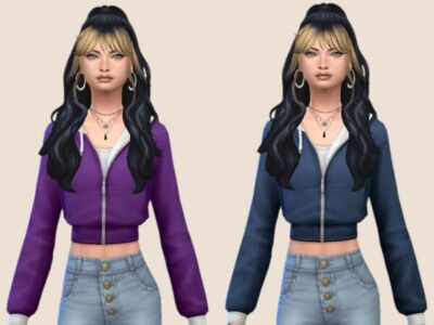 Stylish Teen Track Jacket Sims 4 CC