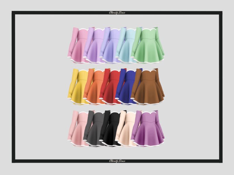 Thauany - Dress for Kids 2 sims 4 cc thauany dress child 2