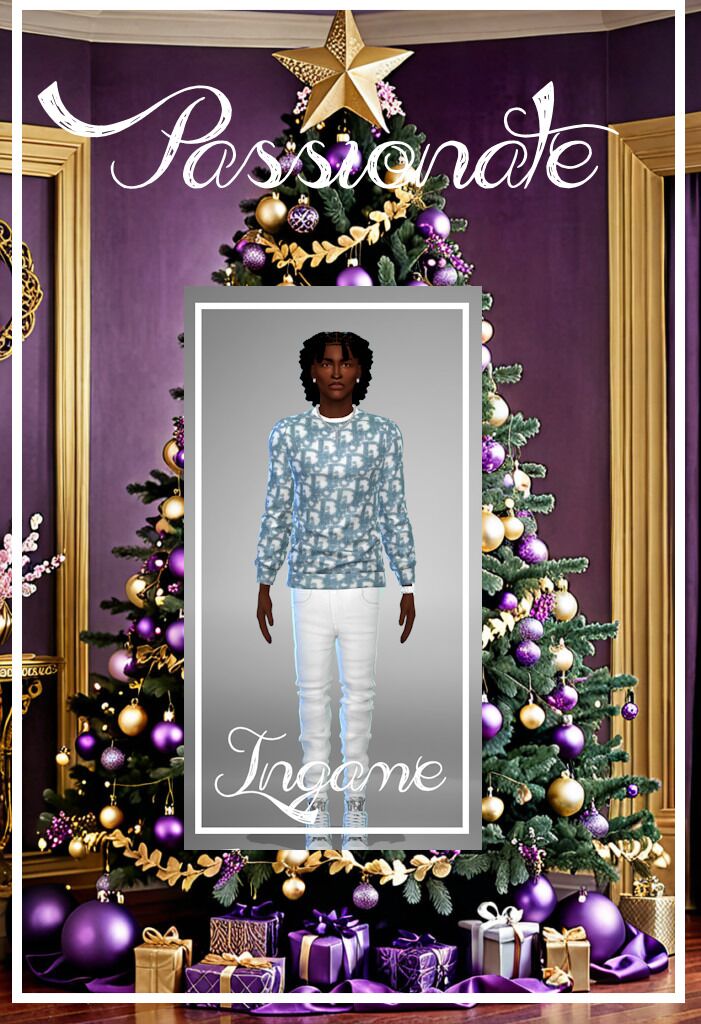 Limited Edition Dior Sweater for Sims This New Year! 3 sims 4 cc the 11th day of christmas is something for our 4