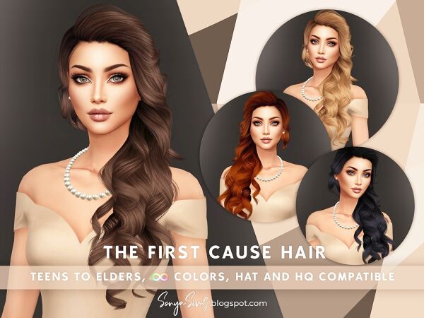 The First Cause Hair 1 The First Cause Hair Sims 4 CC