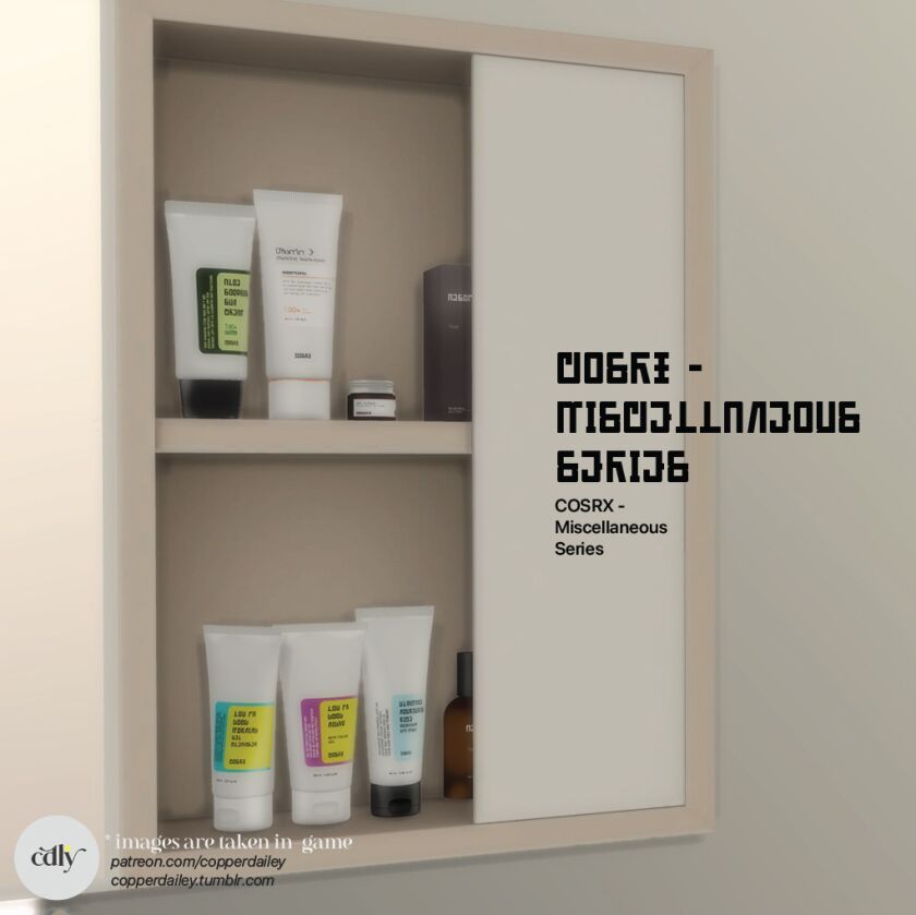 COSRX - The Miscellaneous Series 2 sims 4 cc the miscellaneous series 2