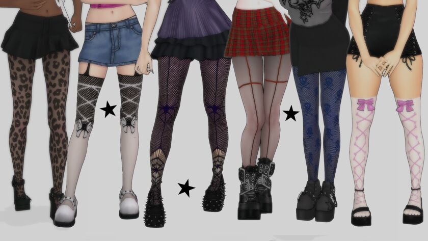 Stylish Tights Collection Part 2! 2 sims 4 cc tights set pt 2 3