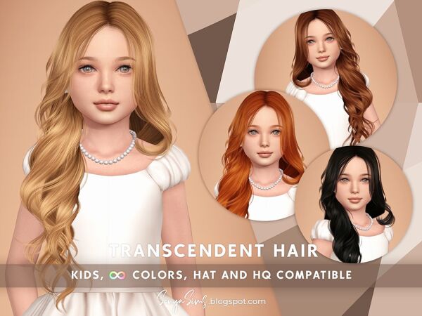 Transcendent Hair for Kids 1 Transcendent Hair for Kids Sims 4 CC