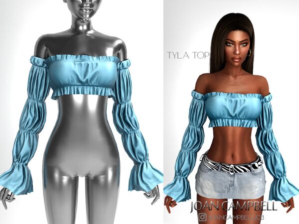 Tyla Top: Stylish Addition for Your Sims 1 Tyla Top: Stylish Addition for Your Sims Sims 4 CC