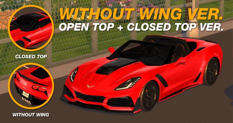 2019 Chevrolet Corvette ZR1 by Tyler Winston Cars 3 sims 4 cc tyler winston cars 2019 chevrolet corvette zr1 4