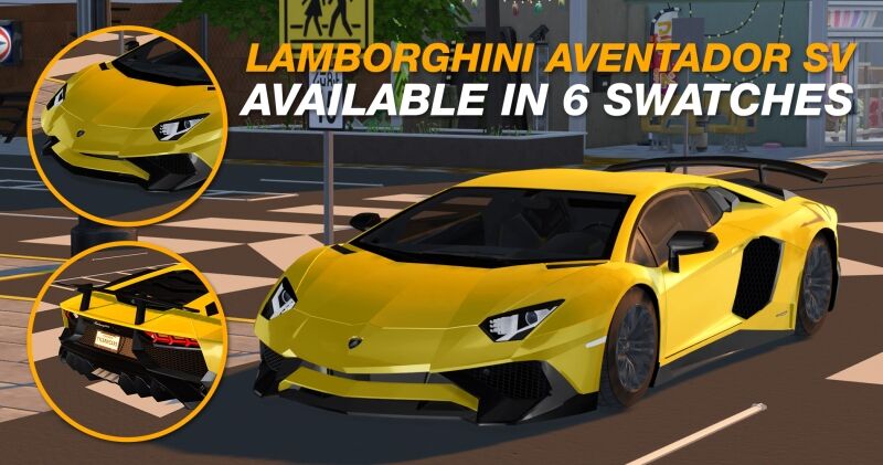 2016 Lamborghini Aventador SV - TylerW Cars 3 sims 4 cc tylerw cars 2016 lamborghini aventador sv 2