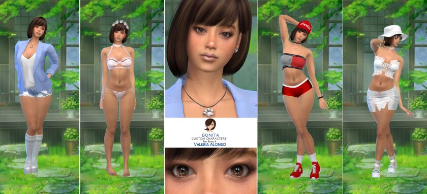 Create Your Sim: Valeria Alonso 1 Create Your Sim: Valeria Alonso Sims 4 CC
