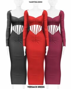 Versace Dress – Valenttina Muniz Sims 4 CC