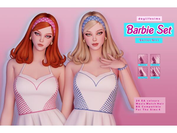 Viccs Barbie Hair (Toddler Version) Mesh by Daylifesims 3 sims 4 cc viccs barbie hair toddler version mesh by daylifesims 2