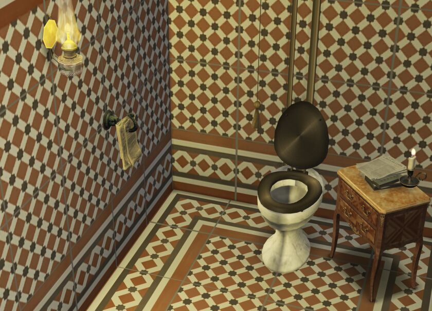 Victorian Toilet Hook De-Luxe 1 Victorian Toilet Hook De-Luxe Sims 4 CC