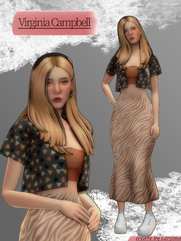 Virginia Campbell By Vasimova 1 Virginia Campbell By Vasimova Sims 4 CC