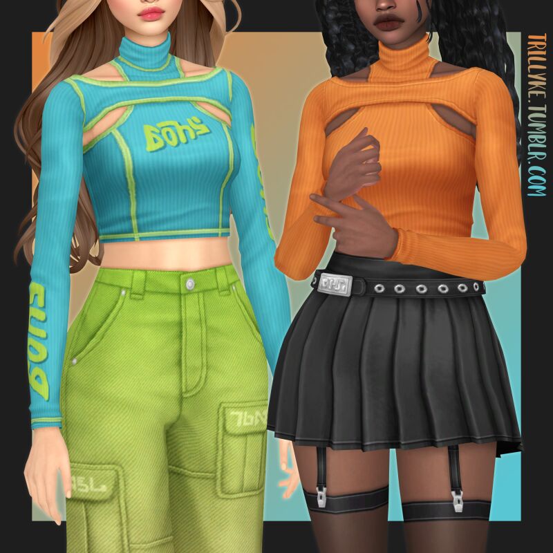 Virtual Angel Top 2 sims 4 cc virtual angel top 4