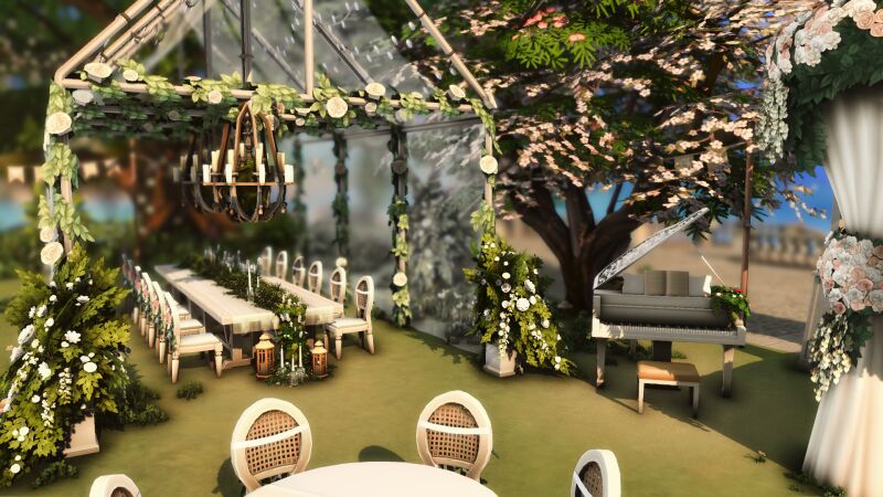 Stunning Wedding Chapel Design 6 sims 4 cc wedding chapel by plumbobkingdom 3