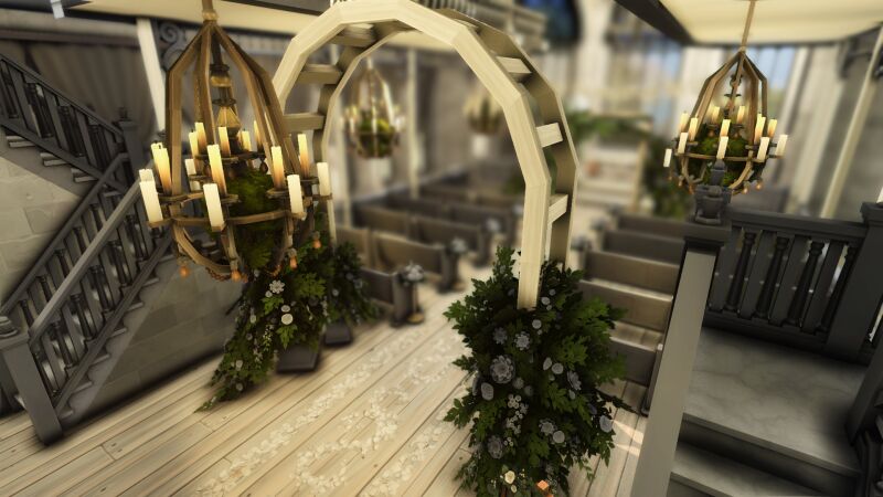 Stunning Wedding Chapel Design 4 sims 4 cc wedding chapel by plumbobkingdom 5