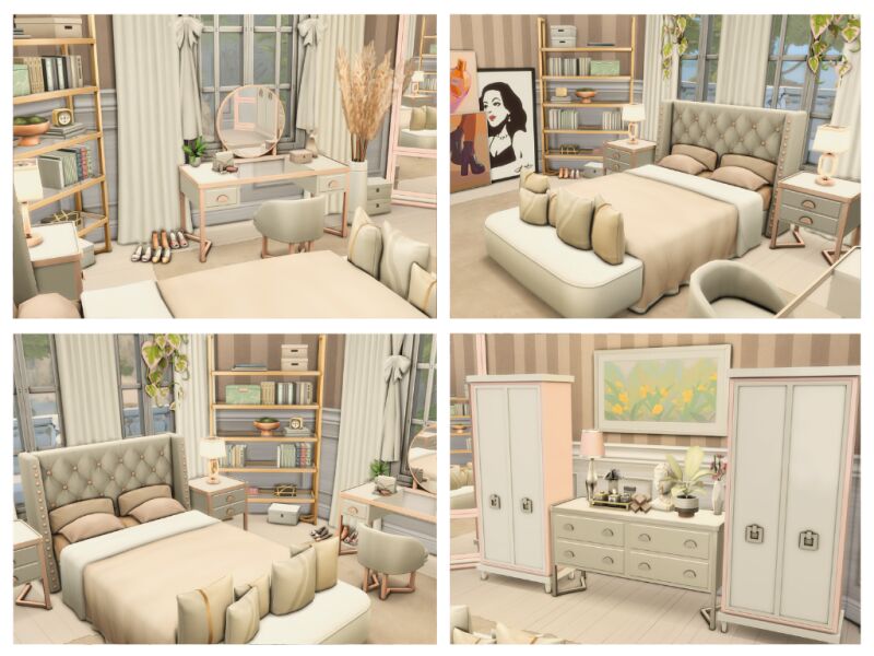 White Mirage | Home 7 sims 4 cc white mirage home 3