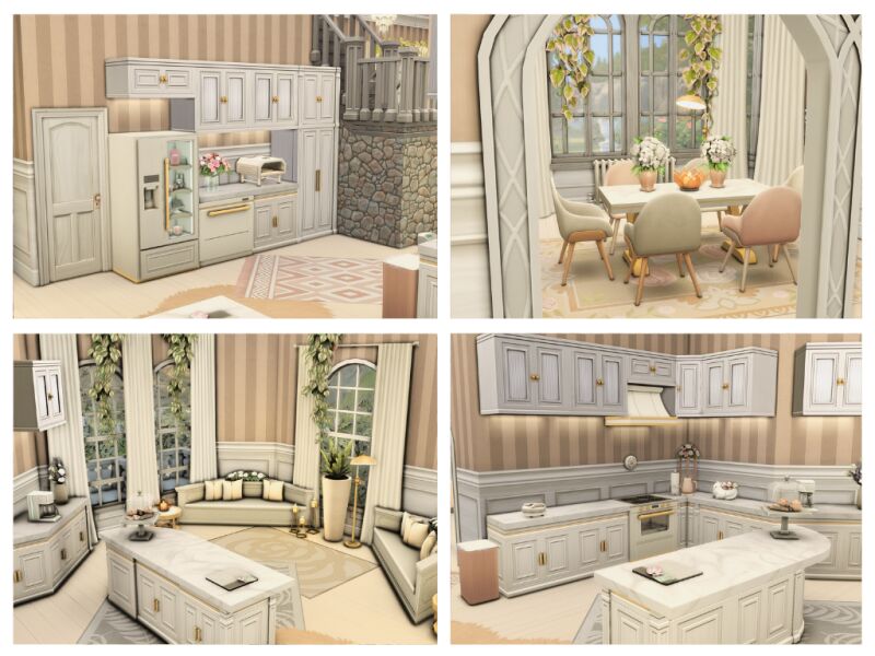 White Mirage | Home 6 sims 4 cc white mirage home 5