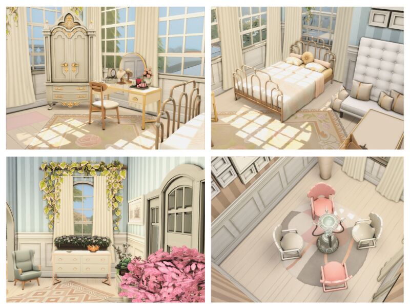 White Mirage | Home 5 sims 4 cc white mirage home 6