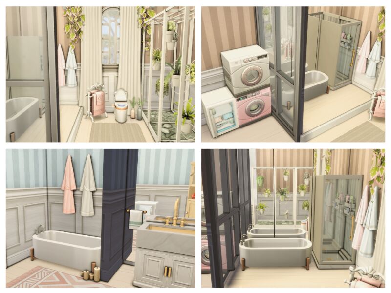 White Mirage | Home 4 sims 4 cc white mirage home 7
