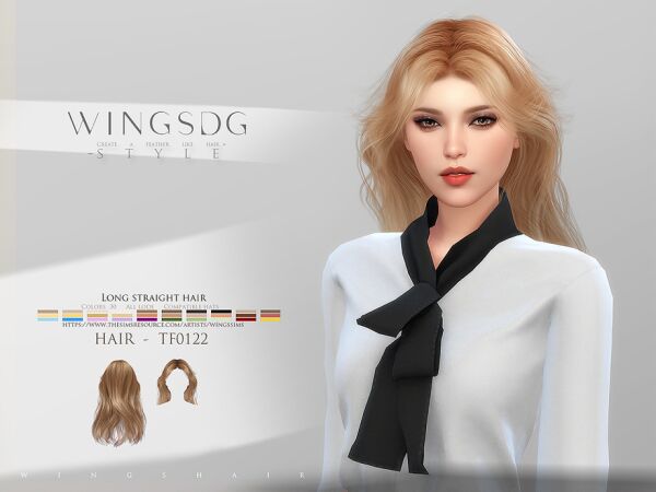 Wings-Tf0122-Long Straight Hair 1 Wings-Tf0122-Long Straight Hair Sims 4 CC