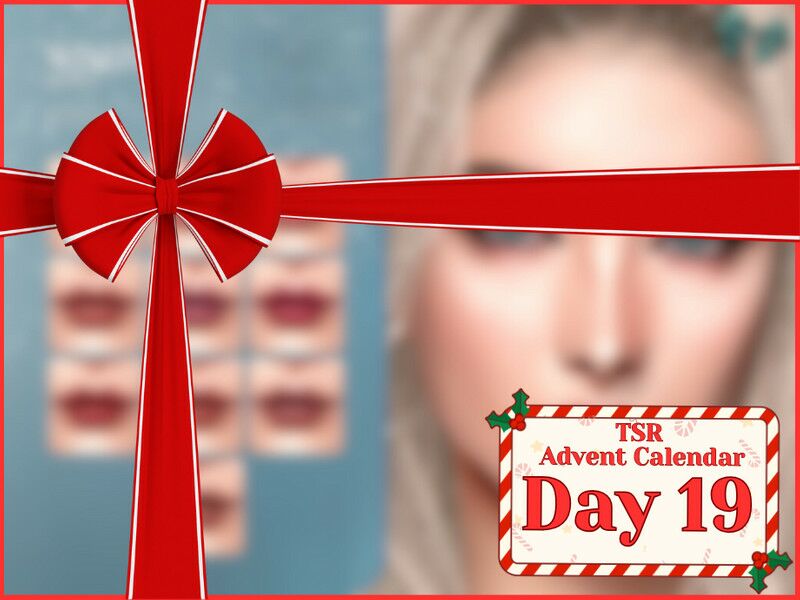 Winter Holidays Vixen Lipstick 1 Winter Holidays Vixen Lipstick Sims 4 CC
